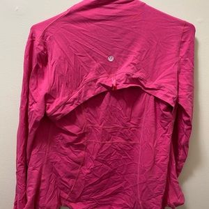 Pink lululemen zip up sweater size 8